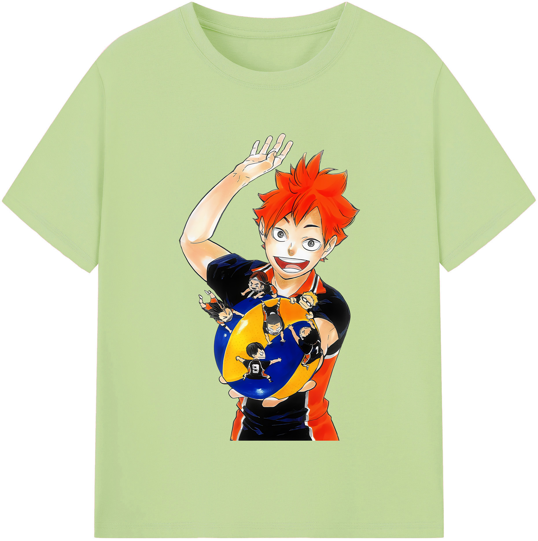 （画像用） ハイキュー!! Haikyu!! 綿100％半袖Tシャツ（フロントプリント）